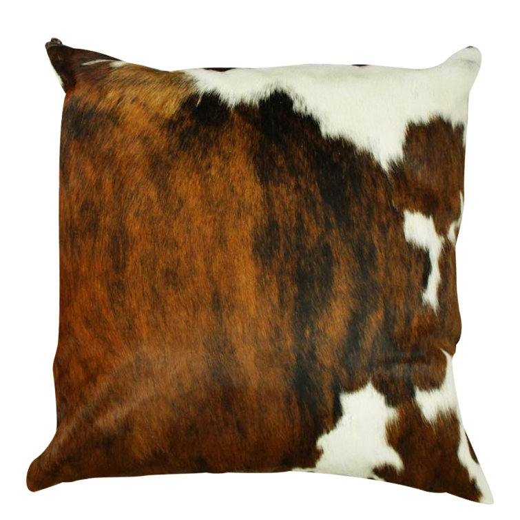Union Rustic Amory Authentic Cowhide Throw Pillow Cover & Reviews Wayfair